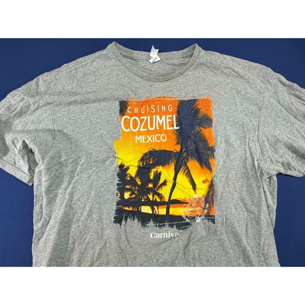 Carnival Cruising‎ Cozumel Mexico T-Shirt Gray Size XL